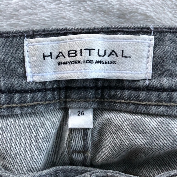 NWOT Habitual Jeans Women’s Grey Jeans Size 26 - Picture 3 of 6